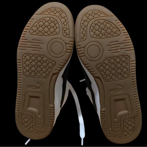 Puma Rebound Joy Mid-Top Sneakers - White/Black - Youth 6C - Picture 5 of 6